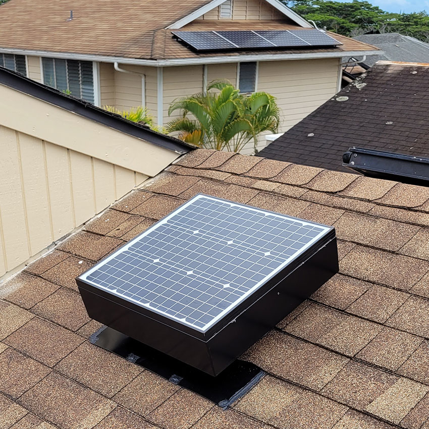 Will the solar attic roof fan run all the time?