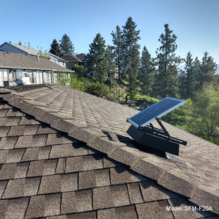 20W Solar Attic Vent Fan for House