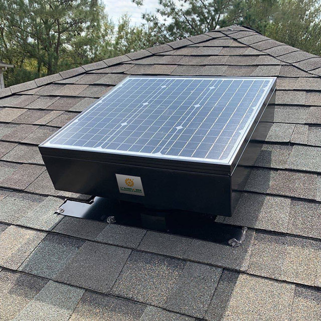 Where should I place my solar attic fan?