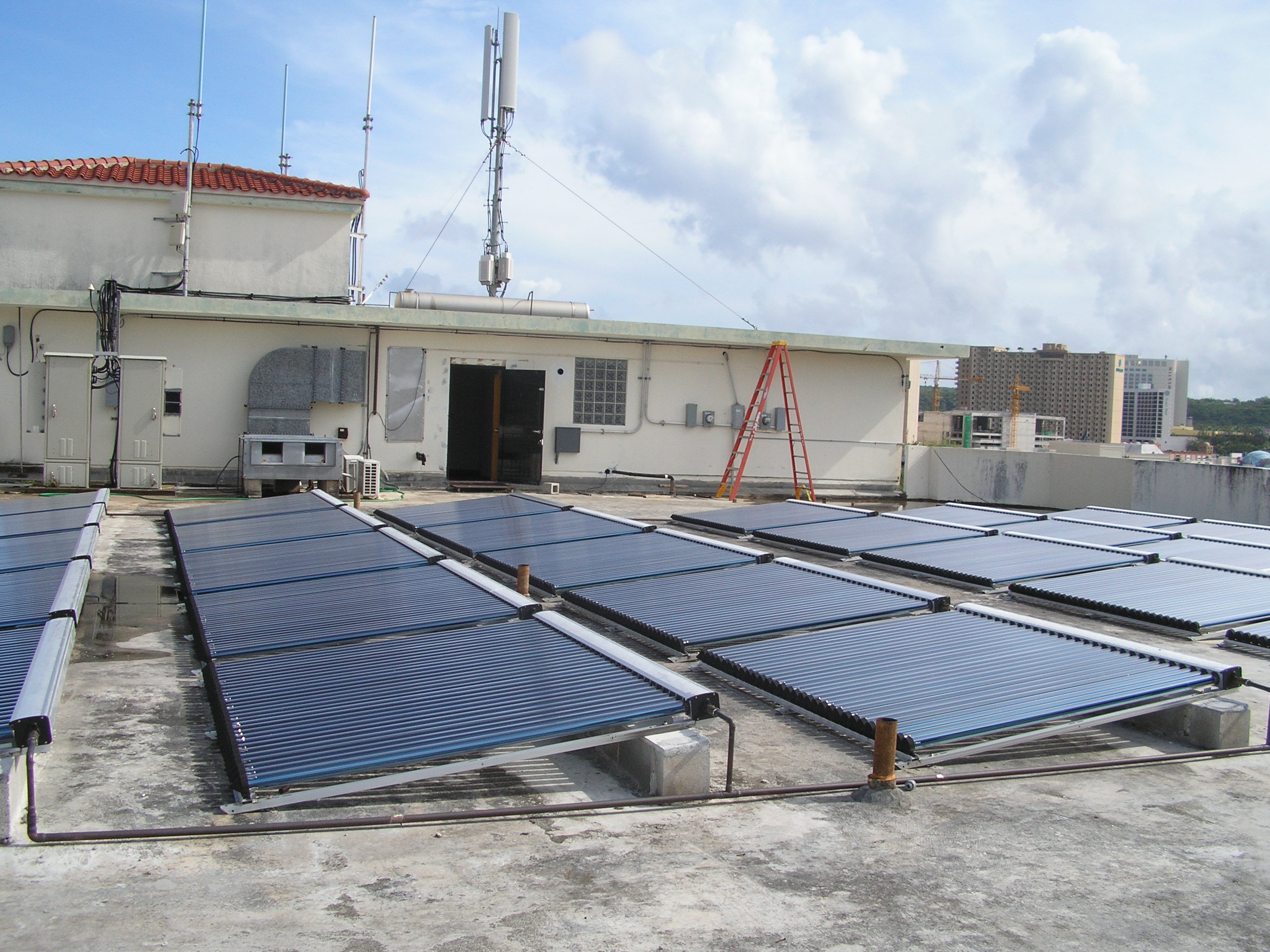 Why use a solar water heating system for hotel